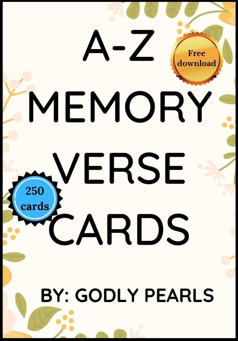 A-Z memory verse cards