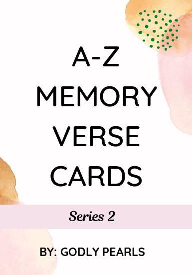 A-Z memory verse cards – Series 2