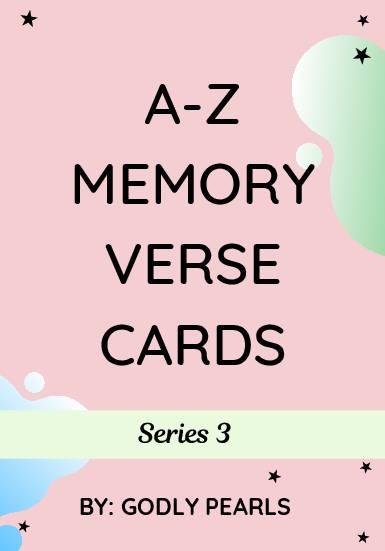 A-Z memory verse cards – Series 3