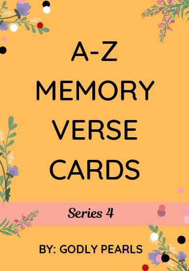 A-Z memory verse cards – Series 4