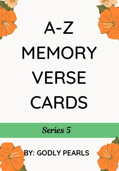 A-Z memory verse cards – Series 5