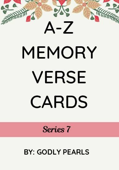 A-Z memory verse cards – Series 7