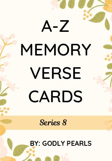 A-Z memory verse cards – Series 8