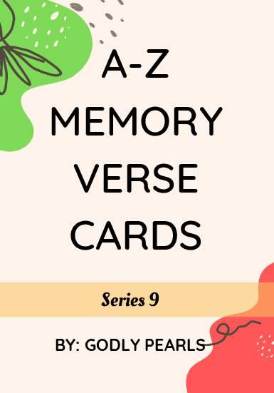 A-Z memory verse cards – Series 9