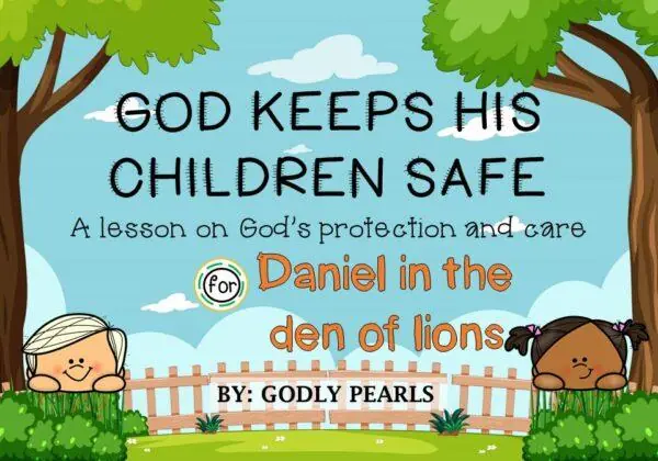 The story of Daniel in the den of lions