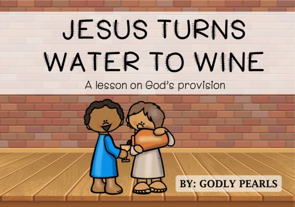 Jesus turns water to wine