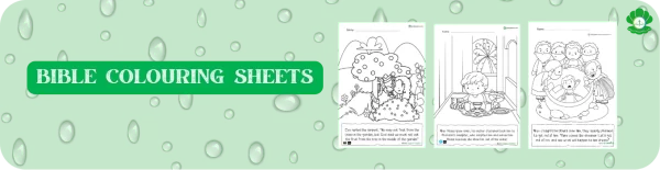 Free bible colouring sheets