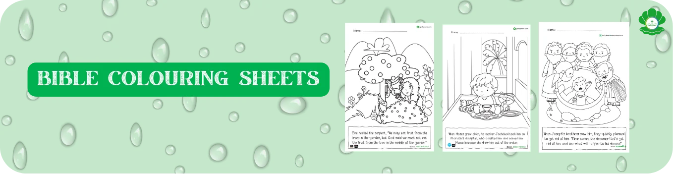 Bible colouring activity, bible colouring pages, Sunday School colouring sheets