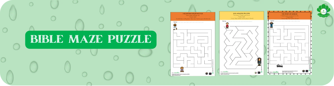 Bible maze puzzles